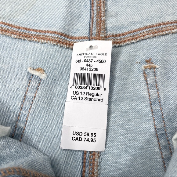 American Eagle Strigid Highest Rise Baggy Straight Jeans - Picture 9 of 16